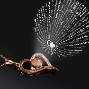 14 Ayar Altın Kaplama - 100 Dilde Seni Seviyorum Kolye - Sky Podium Türkiye