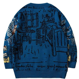 Van Gogh Yünlü Kışlık Kazak - Sky Podium Türkiye