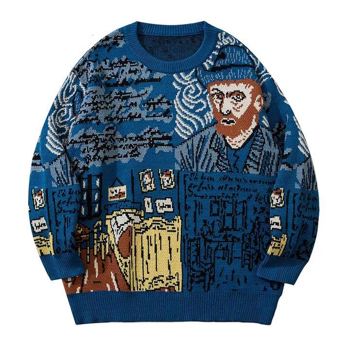 Van Gogh Yünlü Kışlık Kazak - Sky Podium Türkiye