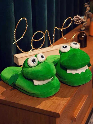 Ağzı Açılır Kapanır Timsah Ortopedik Peluş Terlik - Sky Podium Türkiye