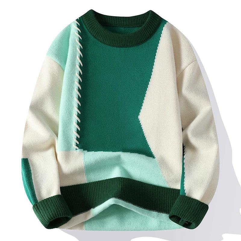 Patchwork Sonbahar Kış Kazak - Sky Podium Türkiye