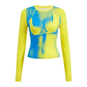 Uzun Kollu Krop Üst - Sky Podium Türkiye